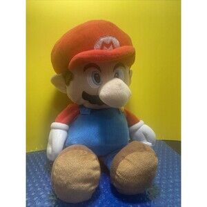 Official Nintendo Super Mario 18” Plush Backpack w/ Back Zipper Pocket